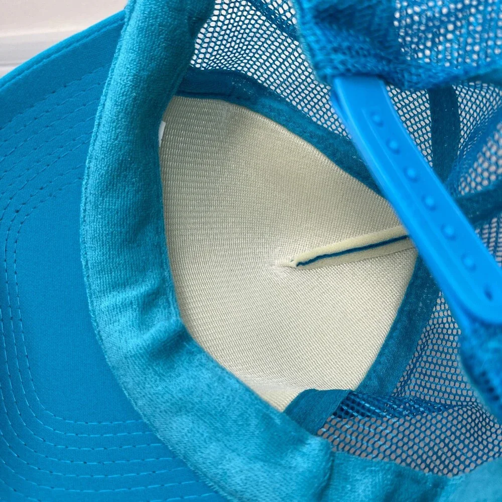 Otto Ski Week Trucker Hat Womens Adjustable Blue Snapback Mesh Winter Sports Cap